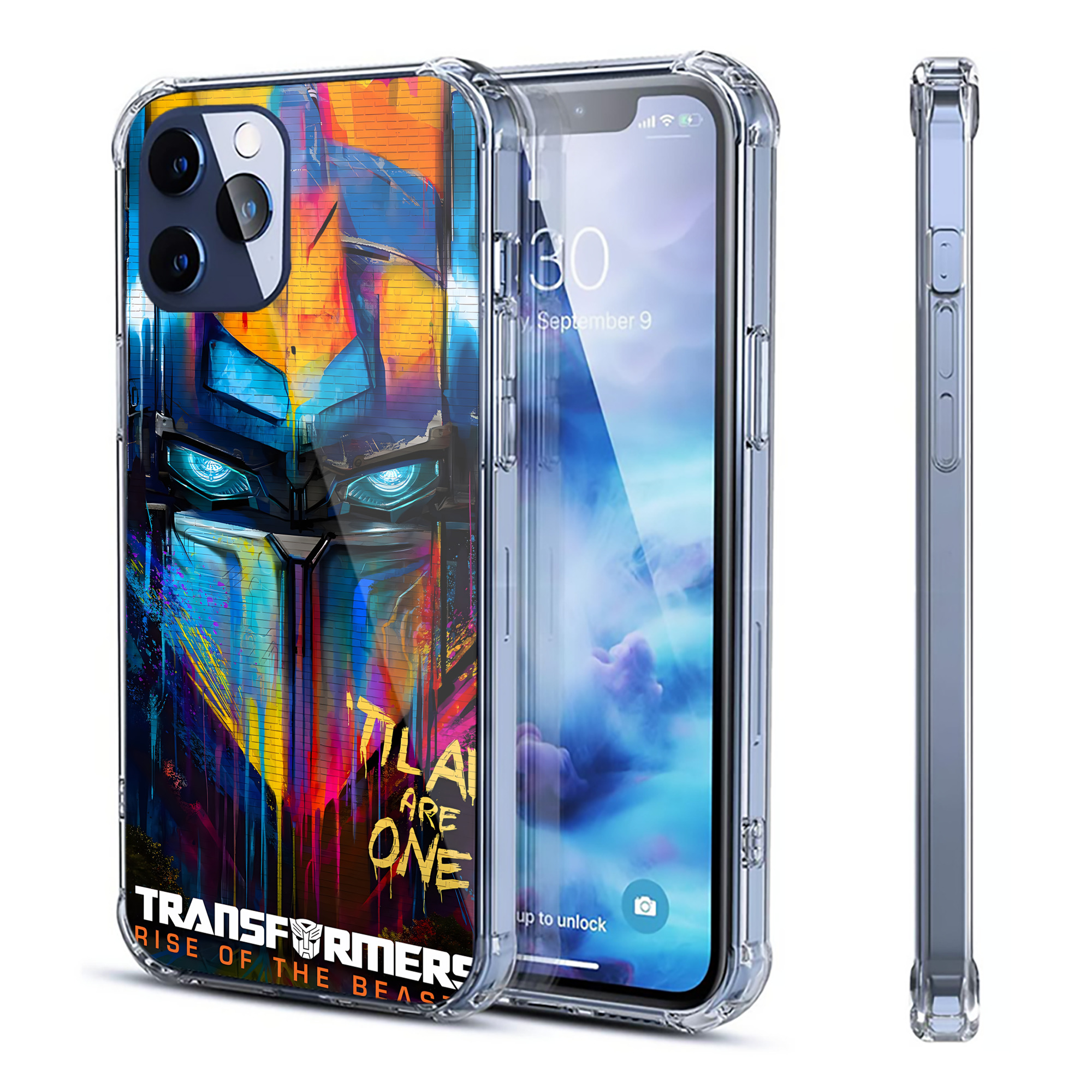 （画像用） Transformers トランスフォーマー 【iPhone 12シリーズ対応】透明スマホケース（クリアソフトケース）